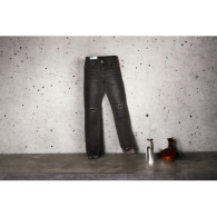 JEANS NERO CON STRAPPO TAGLIA M