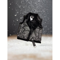 SMANICATO PELLICCIA NERO TAGLIA M MOD.OVER