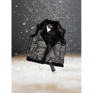 SMANICATO PELLICCIA NERO TAGLIA M MOD.OVER