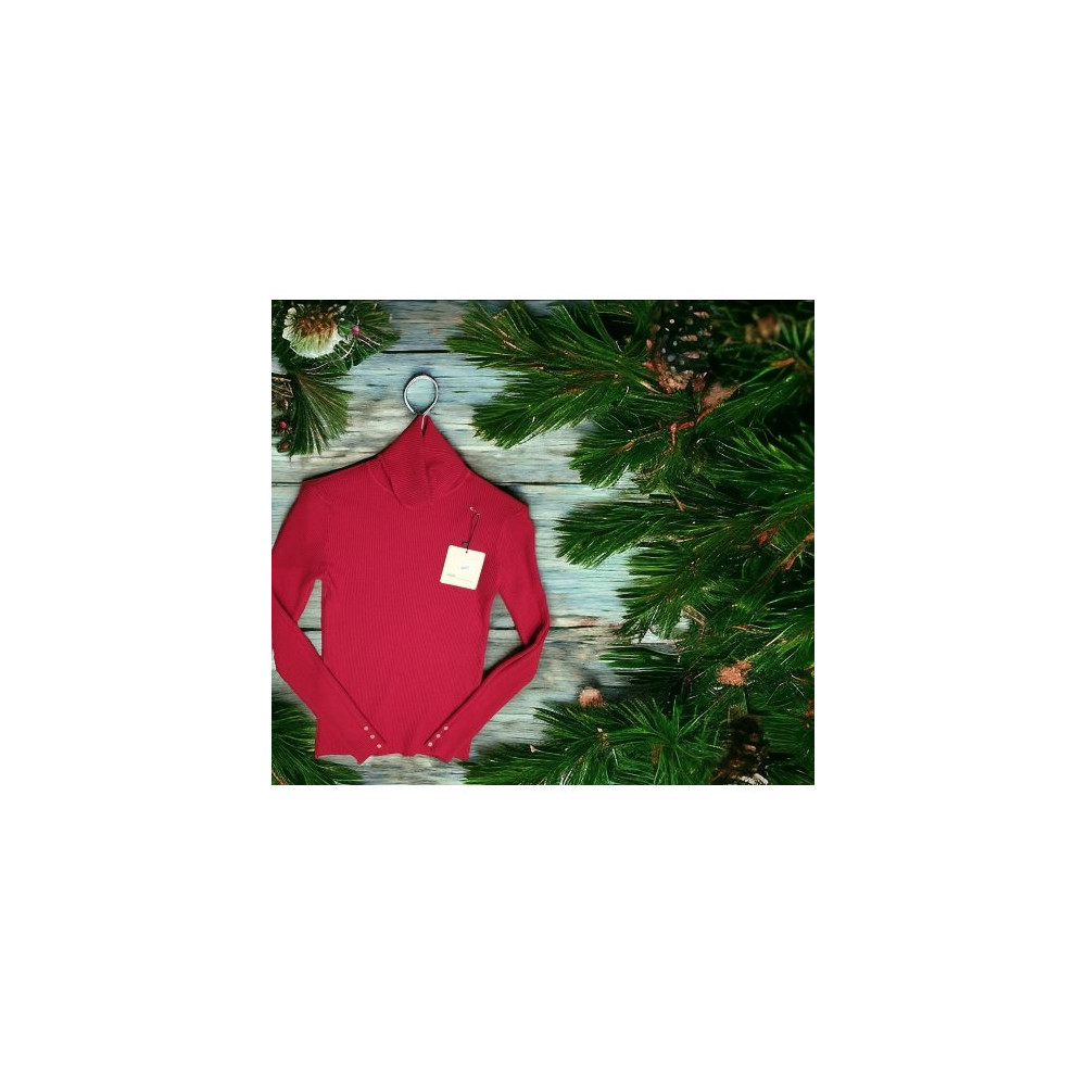 DOLCEVITA CON BOTTONCINI MANICHE ROSSO T.U.