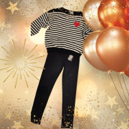 LEGGINGS IN TESSUTO ELASTICIZZATI NERO TAGLIA S