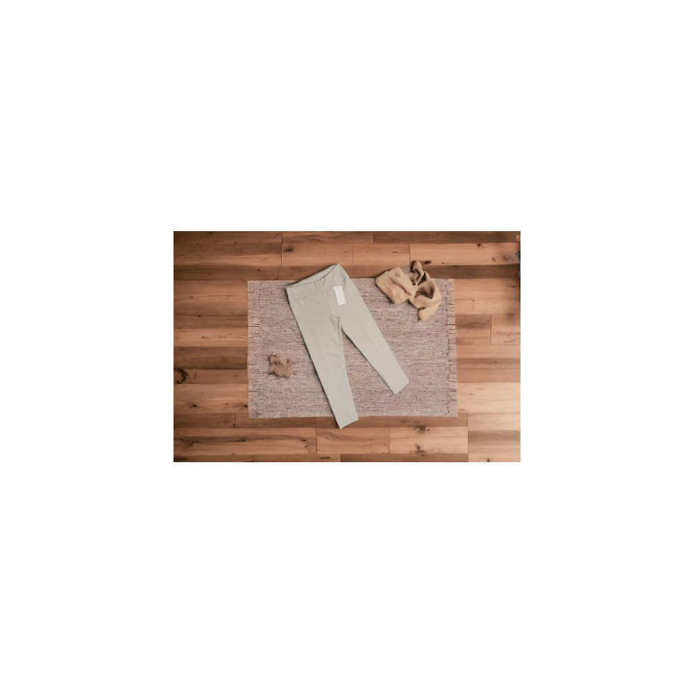 LEGGINGS IN TESSUTO ELASTICIZZATI BEIGE TAGLIA L