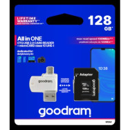 Goodram microSD 128GB CARD class 10 + adpter + card reader - blister