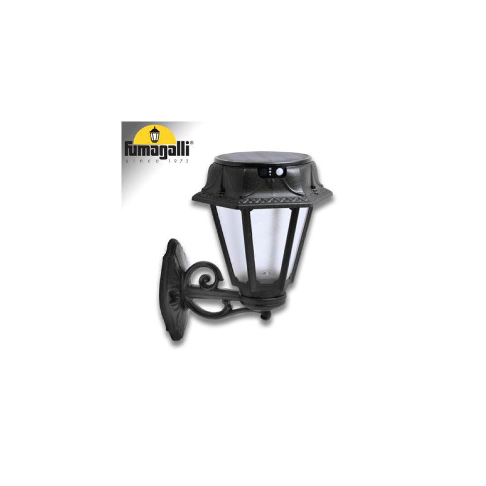 BISSO/ROSETTA NERO SATIN SOLAR LED Ã150 PIR CCT SET