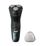 PHILIPS X3052/00 RASOIO ELETTRICO RICARICABILE SERIE 3000x WET E DRY 3 TESTINE 27 LAME POWERCUT NERO VERDE