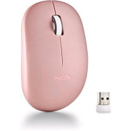 NGS MOUSE WIRELESS 2.4 GHZ,CON ROTELLA, SILENZIOSO, USB NANO, ROSA