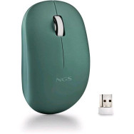 NGS MOUSE WIRELESS 2.4 GHZ,CON ROTELLA, SILENZIOSO, USB NANO, VERDE