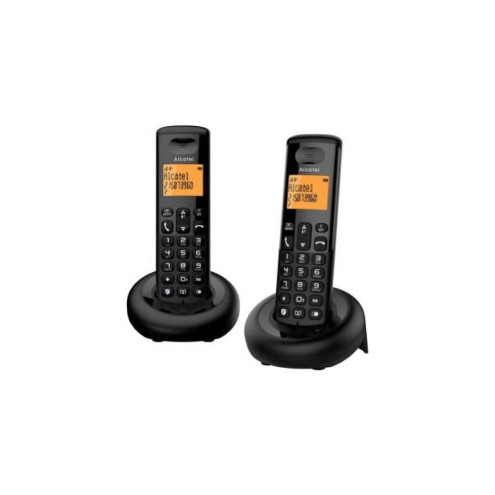 Telefono Cordless Alcatel E160 Duo Black