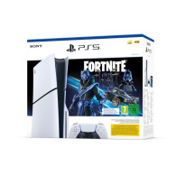 PS5 Console 1TB Standard Slim White Cobalt Star Fortnite Bundle ITA