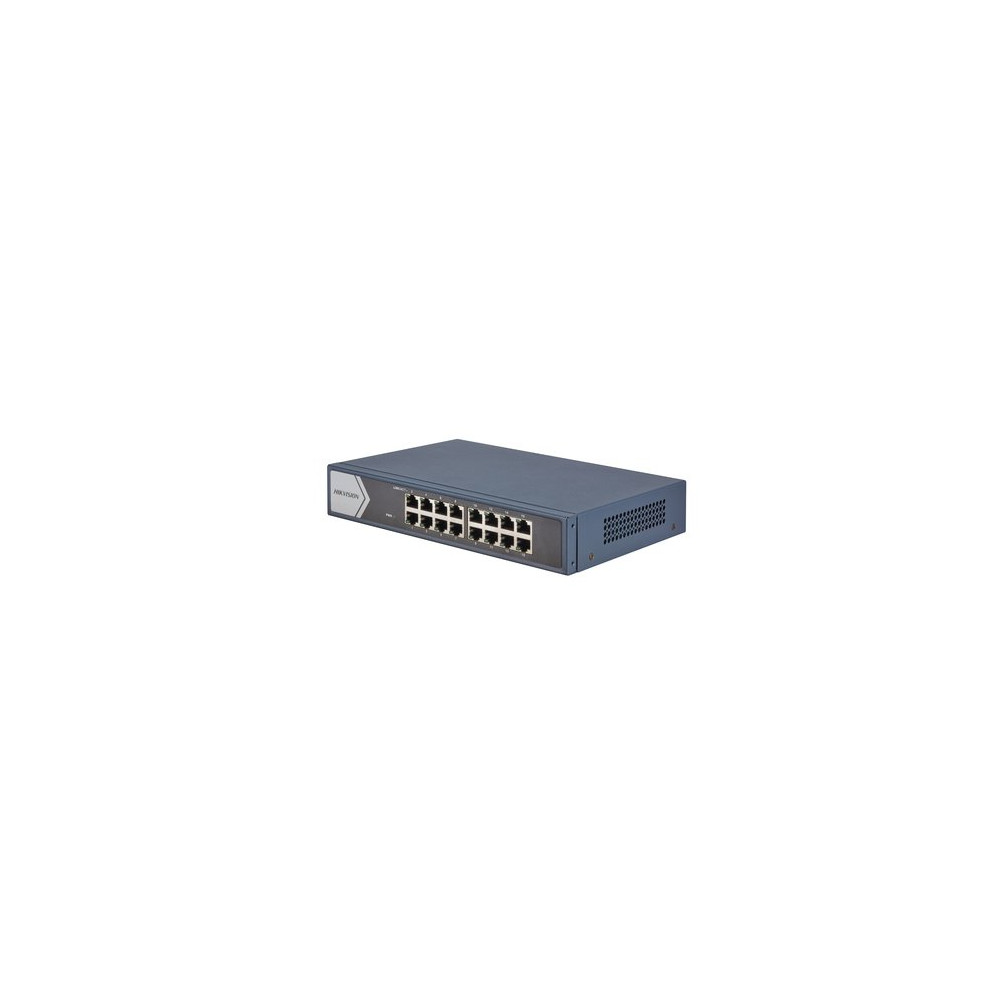 HIKVISION SWITCH 16 PORT GIGABIT UNMANAGED SWITCH 16 GIGABIT RJ45 PORTS, 19-INCH RACK-MOUNTABLE STE