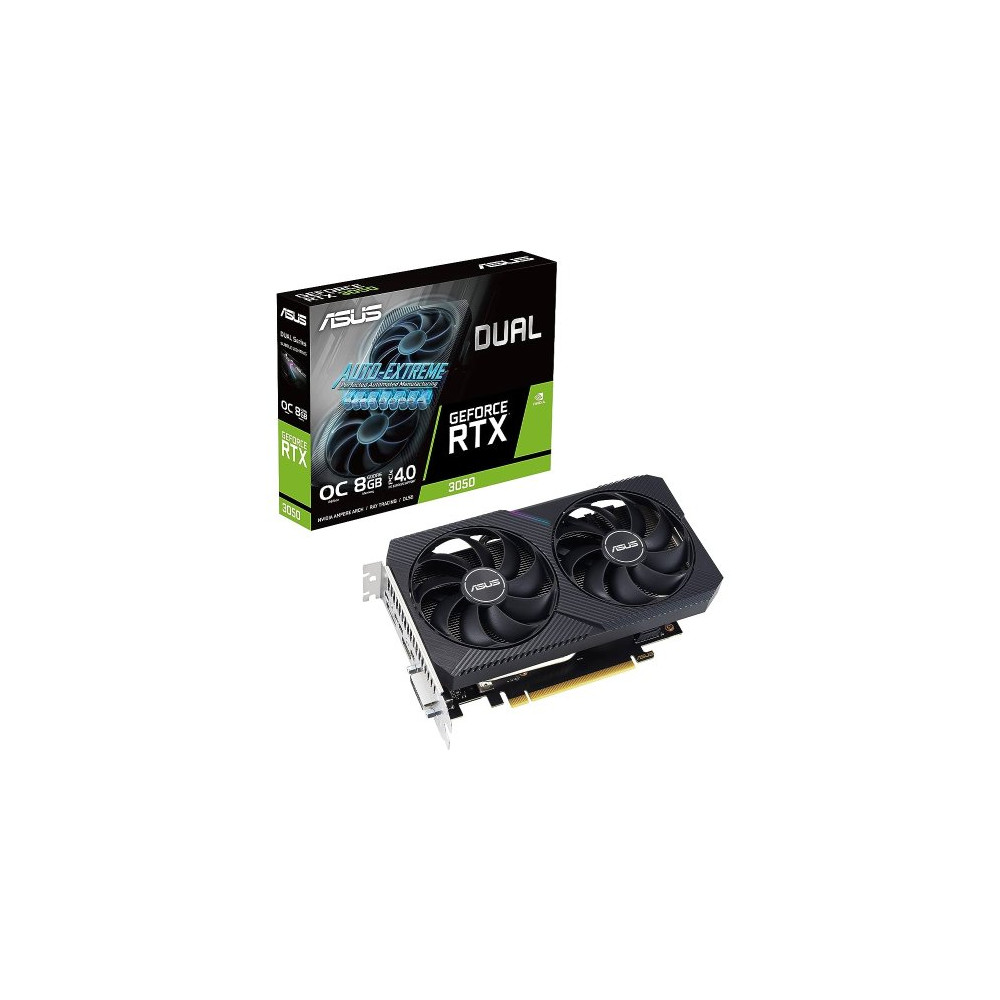 ASUS VGA GEFORCE RTX 3050, DUAL-RTX3050-O8G-V2, 8GB GDDR6, HDMI/DP*3, 90YV0GH6-M0NA00