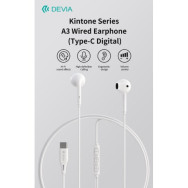 Devia Auricolari A3 Digital filo con connettore Tipo-C compatibile Android e Apple Bia