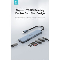 Devia Leopard Type-C a USB3.0*3+PD + lettore di schede 5 in 1 HUB