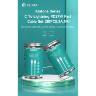 Devia 30 Cavi bulk in Barattolo da Tipo-C a Lightning 5V 27W 1Mt
