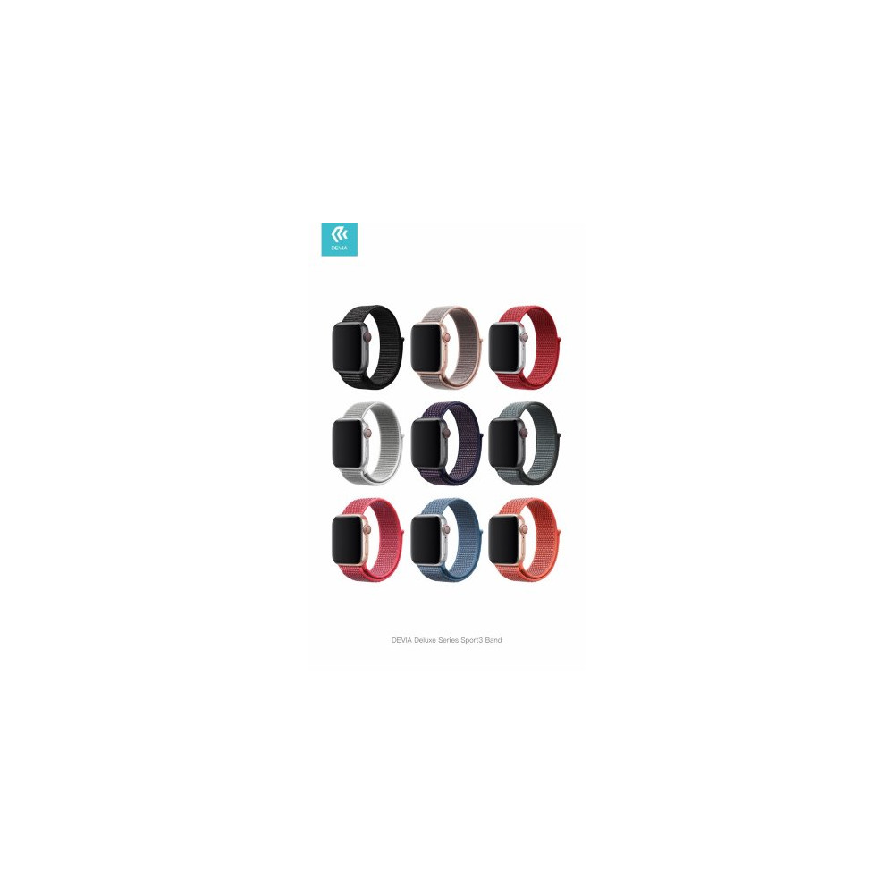 Devia Cinturino Apple Watch 4 serie 40mm Delux Sport 3 Red