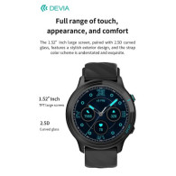 DEVIA Smart Watch WT3 IP67 modello Z123 Nero