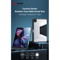 Comma Cover per iPad 10 10.9 2022 con rotazione e supporto Viola