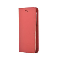 Devia Custodia a Libro Universale per Smartphone 5.5 Pollici Rossa