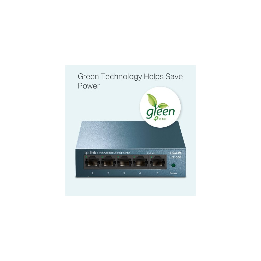 TP-Link Switch Desktop 5 Porte 10/100/1000Mbps