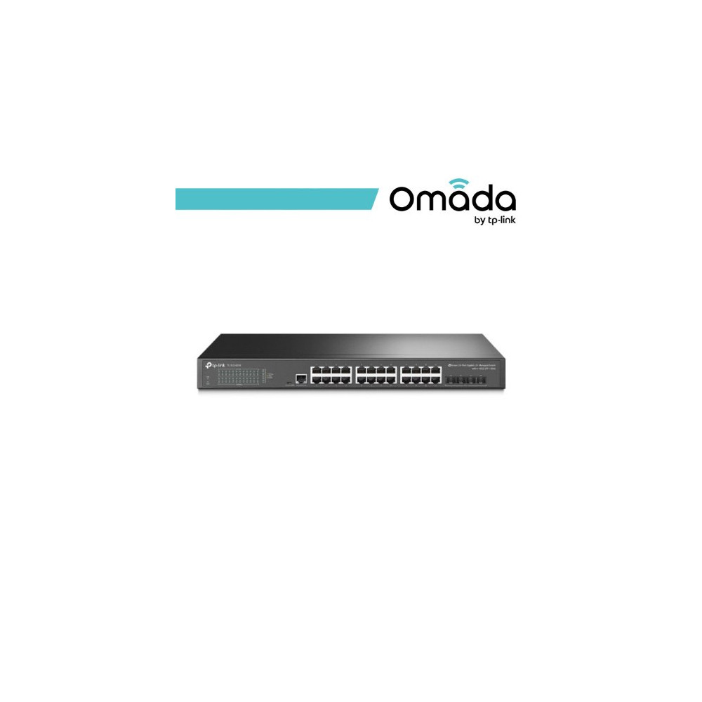Omada Switch Managed L2+ 24 Porte Gigabit e 4 Slot SFP+ 10GE - SG3428X