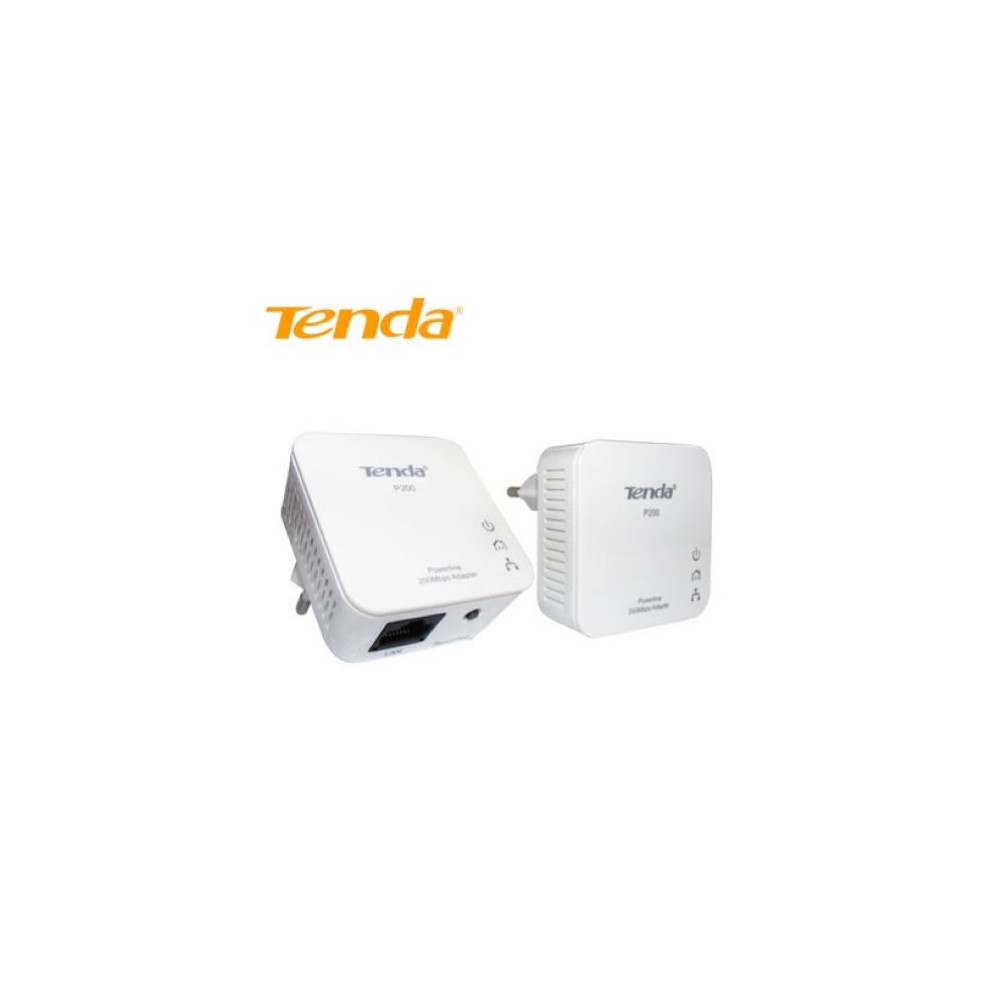 Tenda P200 Powerline Kit 2 Mini Adapter Up to 200Mbps