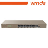 Tenda Switch PoE Web Smart 24 porte 10/100+2Gb+2SFP 440W - TEF1226P-24-410W