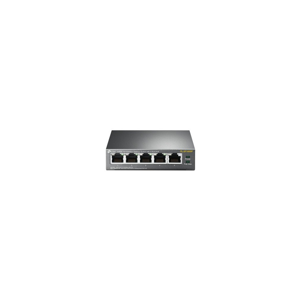 TP-Link Switch desktop 5 porte 10/100Mbps 4 PoE TP Link TL-SF1005P