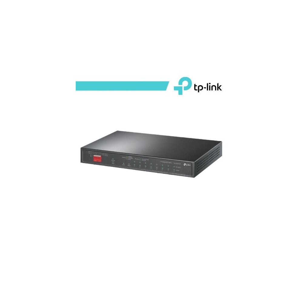 TP-Link Switch 10 porte Gigabit 6 porte PoE+ 2 PoE++ TL-SG1210PP