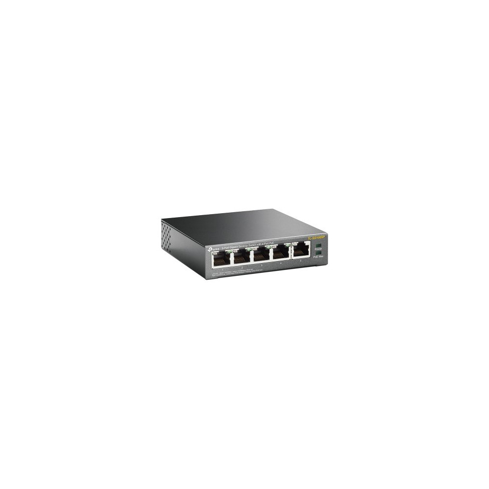 PoE switch 5 porte Gbit 4 PoE max 56W TP-Link TL-SG1005P