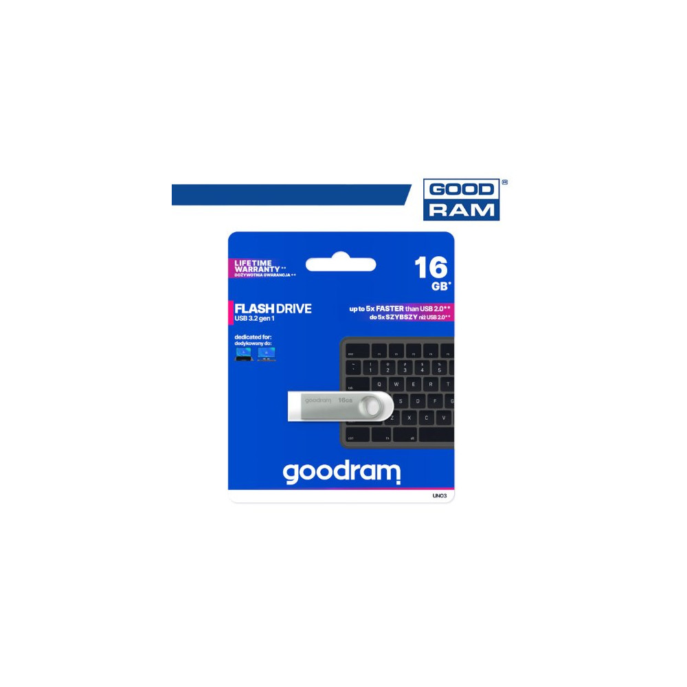 Pendrive GoodRAM 16GB UNO3 USB 3.2 - retail blister