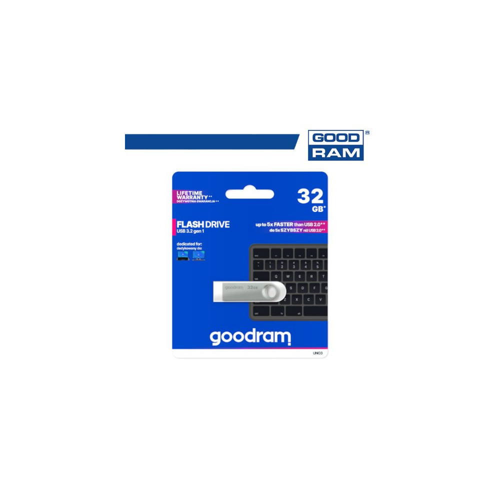Pendrive GoodRAM 32GB UNO3 USB 3.2 - retail blister