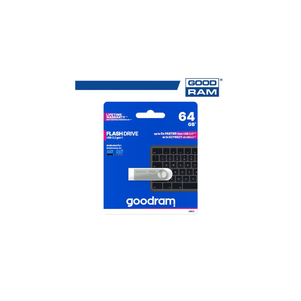 Pendrive GoodRAM 64GB UNO3 USB 3.2 - retail blister