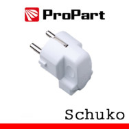 ProPart Spina schuko 90Â° polybag