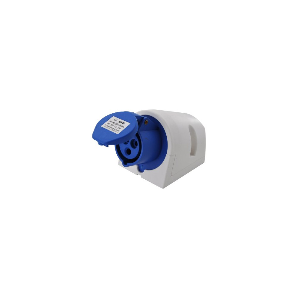 Propart Presa a muro Indust. CEE 16A-6h 2P+T 220-250V IP44