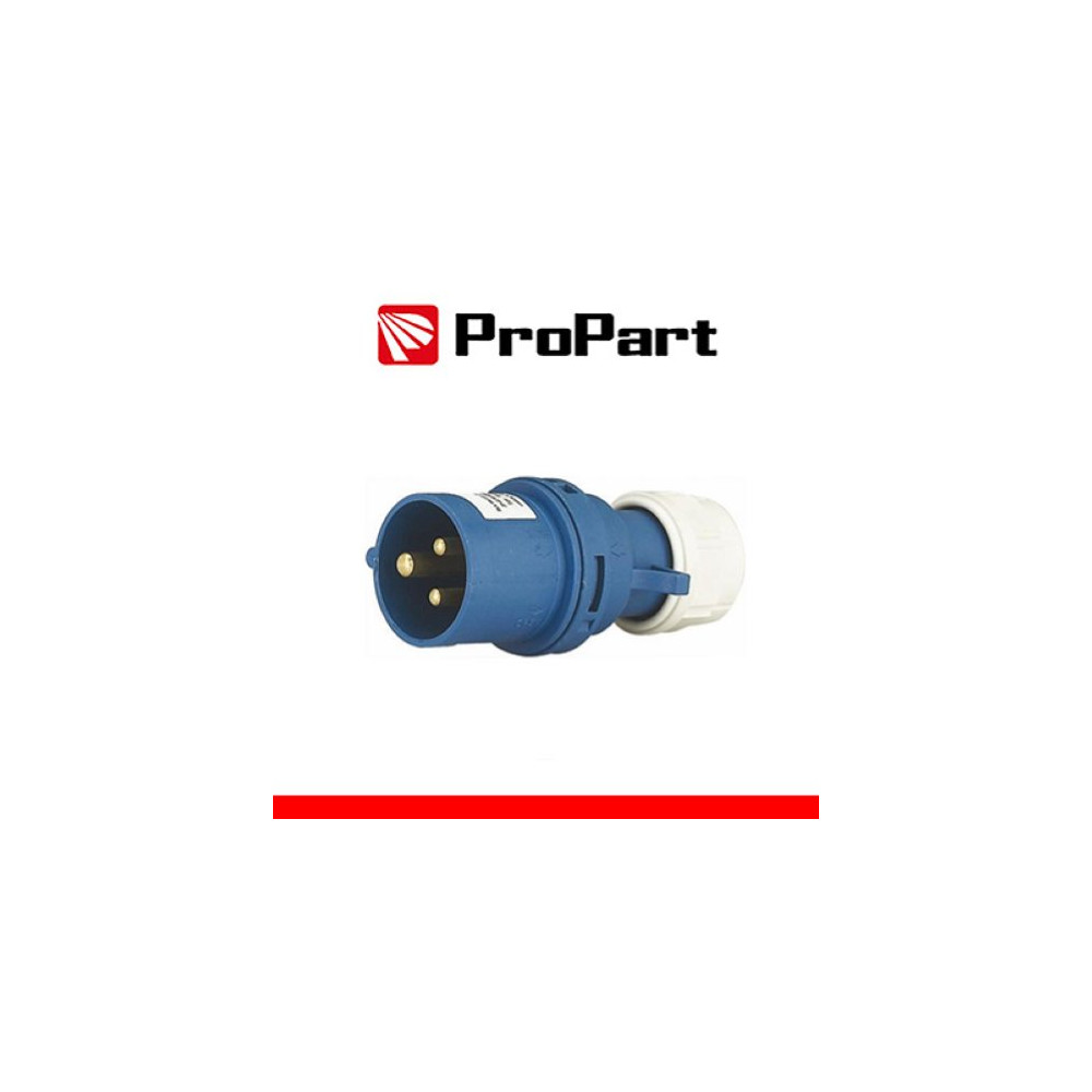 ProPart Spina Mobile Diritta Indust. CEE 16A-6h 2P+T 220-250V IP44