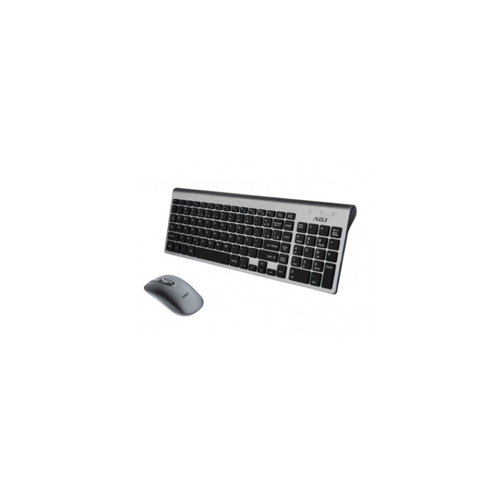 TASTIERA/MOUSE KIT WIFI PLATINUM GY 1000DPI 112TASTI MULTIPLUG&PLAY ADJ