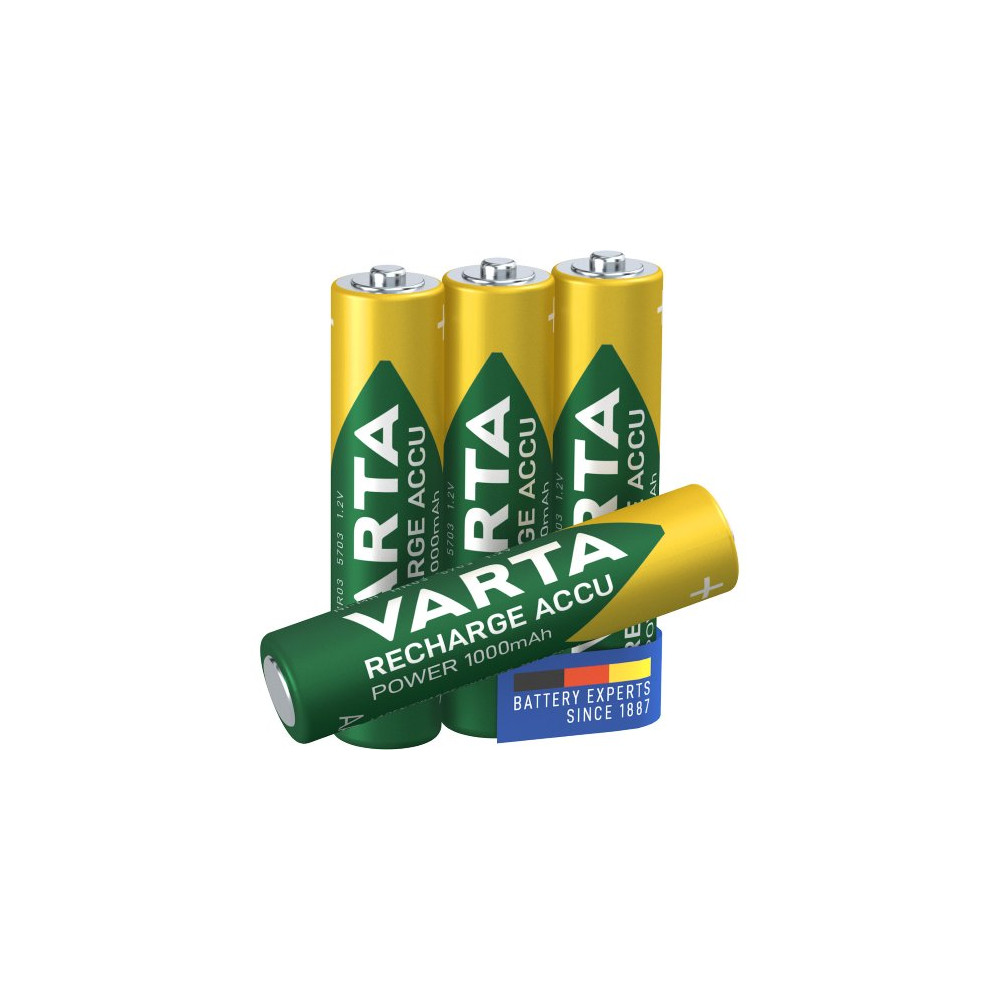 BATTERIA MINISTILO AAA RICARICABILE 1000MAH CONF.BLISTER 4PZ VART