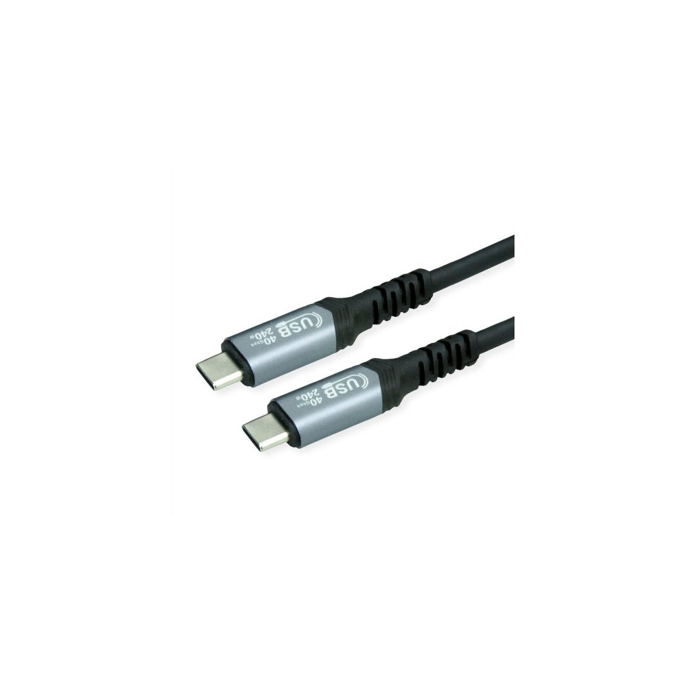 CAVO USB 4 C-C 1MT M/M BK 240W CONTATTI DORATI PD 48V/5A 40GBIT/S
