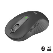 Logitech Signature M650 Grande - Mouse - taglia larga - ottica - 5 pulsanti - senza fili - 2.4 GHz, Bluetooth - ricevitore USB L