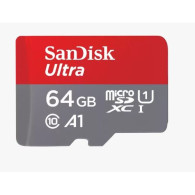 SanDisk Ultra - Scheda di memoria flash (adattatore da microSDXC a SD in dotazione) - 64 GB - A1 / UHS Class 1 / Class10 - UHS-I