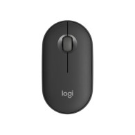 Logitech Pebble Mouse 2 M350s - Mouse - ottica - 3 pulsanti - senza fili - Bluetooth 5.2 LE - tonal graphite