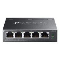 TP-Link Omada ES205GP V1 - Switch - gestito - 4 x 10/100/1000 (PoE+) + 1 x 10/100/1000 - desktop, montaggio a parete - PoE+ (65 