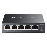 TP-Link Omada ES205GP V1 - Switch - gestito - 4 x 10/100/1000 (PoE+) + 1 x 10/100/1000 - desktop, montaggio a parete - PoE+ (65 