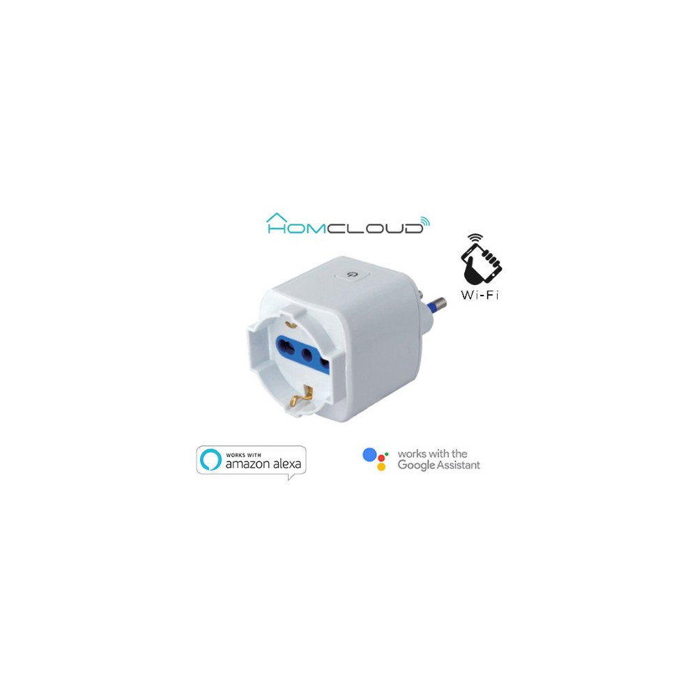 Homcloud Presa Intelligente Wi-Fi 16A italiana bipasso-schuko