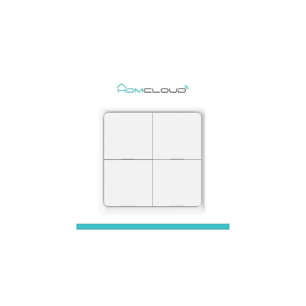 Homcloud Pulsante a muro senza fili intelligente 4CH