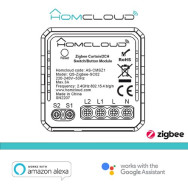 Homcloud Modulo Ibrido Tapparelle o Pulsante Luci 2CH Zigbee da incas