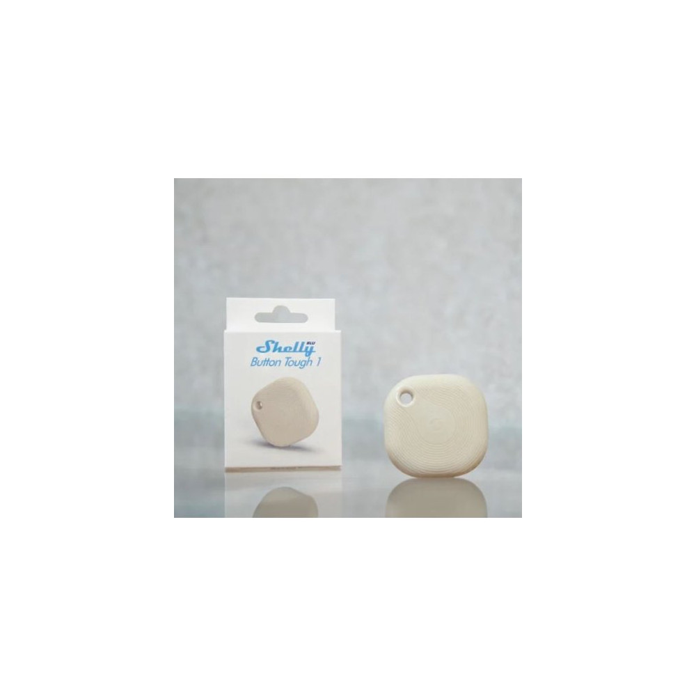 Shelly BLU Button Tough 1 Ivory - Pulsante Smart Bluetooth IP54 Bianco