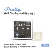Shelly Wall Display + Sensore H&T - Pannello con Display touch Bianco