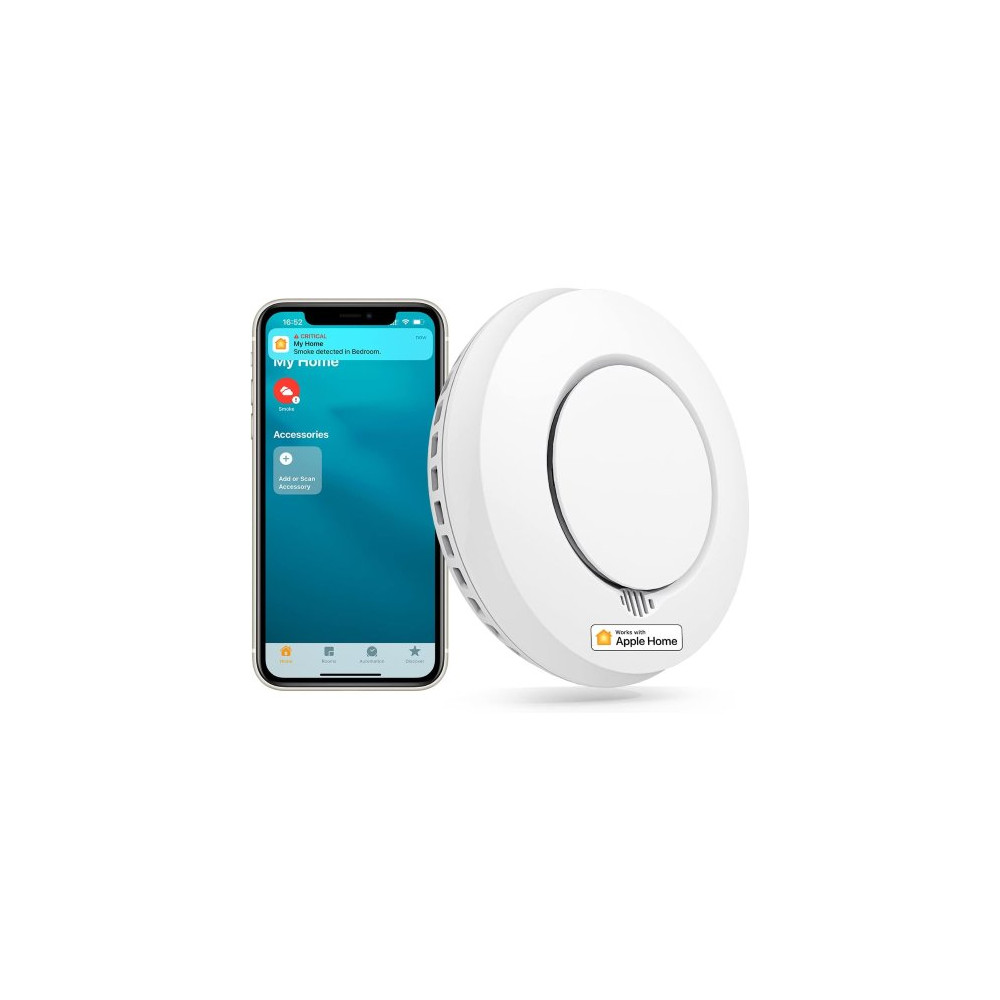 Meross Rilevatore Fumo Smart RF [EN 14604] - Apple HomeKit