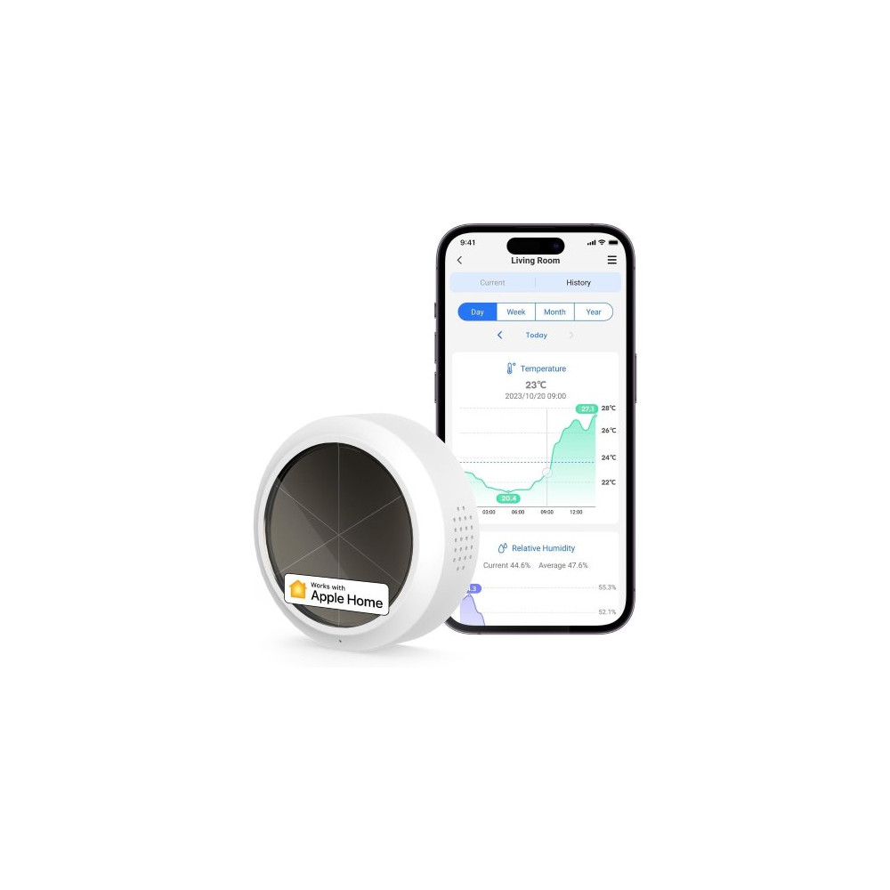 Meross Sensore Temperatura&UmiditÃ  Smart RF - Apple HomeKit